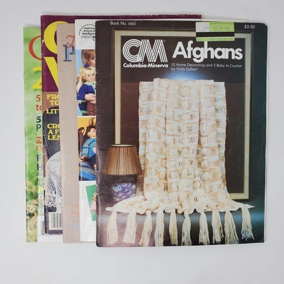 Crochet Knit for Girls and Dolls Afghans Ponchos Patterns Skein Project Magazine - Picture 1 of 7